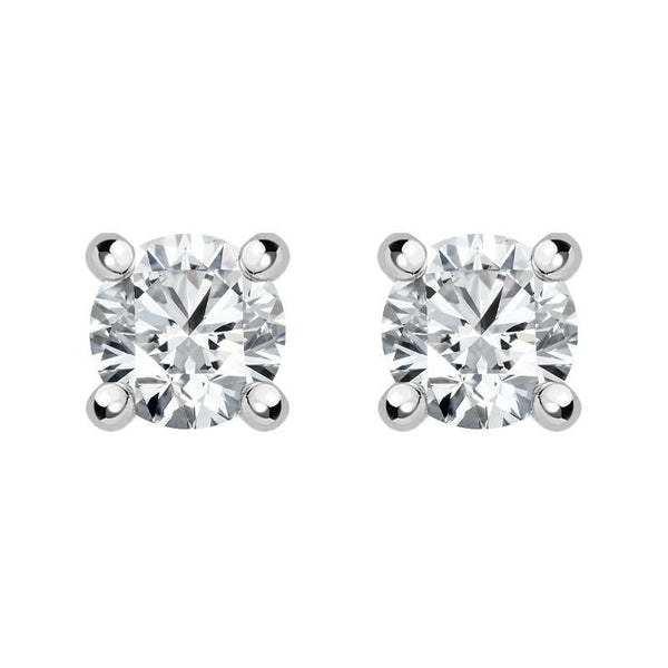18ct White Gold 0.15ct Diamond Solitaire Stud Earrings FEU2084