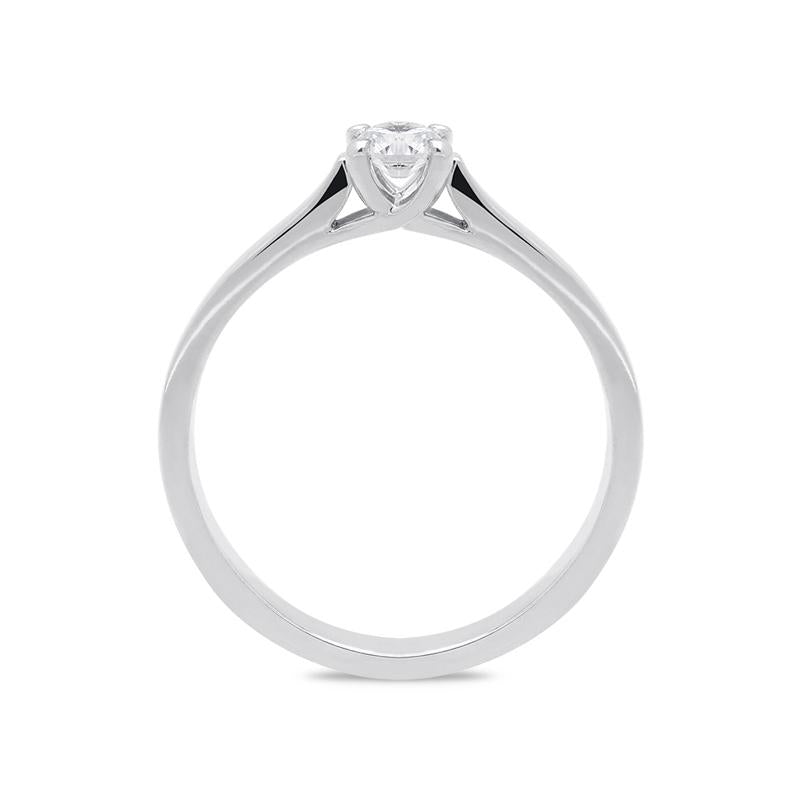 18ct White Gold 0.20ct Diamond Brilliant Cut Solitaire Ring BLC-089