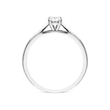 18ct White Gold 0.20ct Diamond Brilliant Cut Solitaire Ring FEU-2195