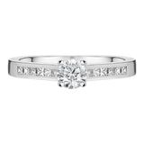 Platinum 0.68ct Diamond Brilliant Cut Ring, FEU-1203.