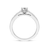 Platinum 0.68ct Diamond Brilliant Cut Ring, FEU-1203.