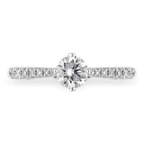 Platinum 0.89ct Diamond Set Shoulder Solitaire Ring, FEU-2392_2