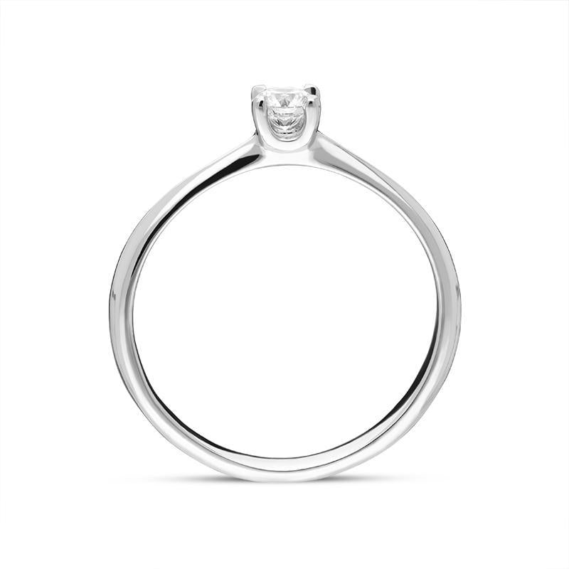 Platinum Brilliant Cut 0.18ct Diamond Solitaire Ring BLC-158