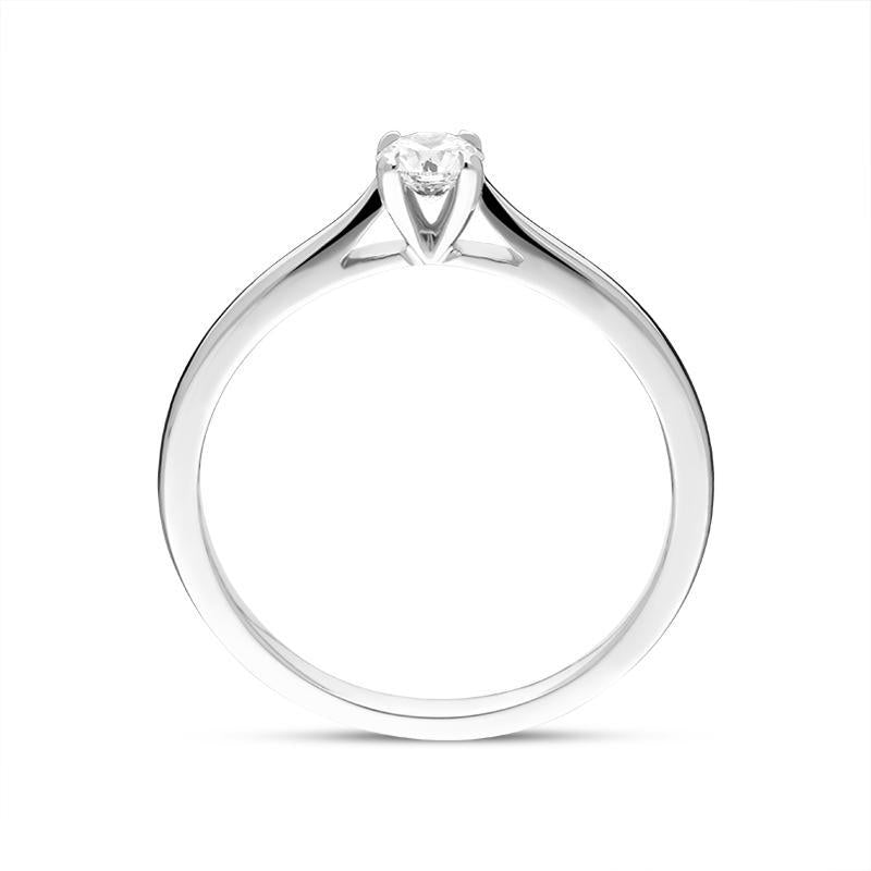 Platinum Brilliant Cut 0.22ct Diamond Solitaire Ring BLC-163
