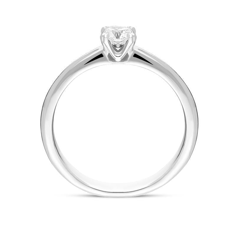 Platinum Brilliant Cut 0.31ct Diamond Solitaire Ring BLC-160