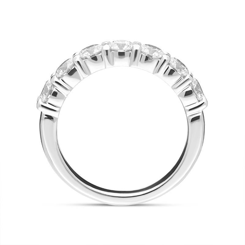 Platinum Brilliant Cut 1.52ct Diamond Half Eternity Ring BLC-181