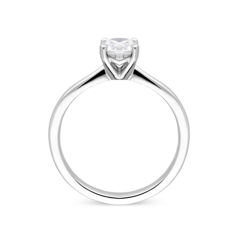 Platinum 0.80ct Diamond Solitare Ring R1124